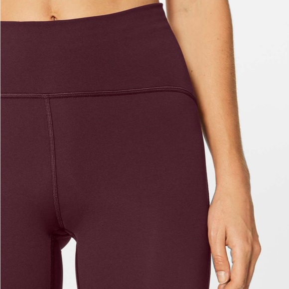 Lululemon Train Times Crop (17") Garnet red maroon 4 - Picture 4 of 10